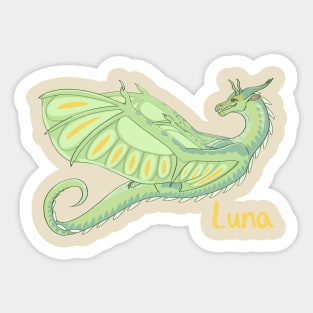 Luna the SilkWing (w/ name) Sticker